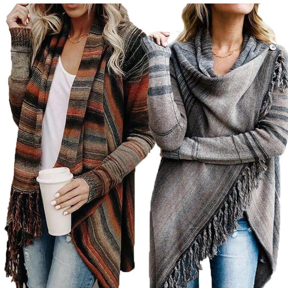 Striped Tassel Sweater - Picture 4 of 8